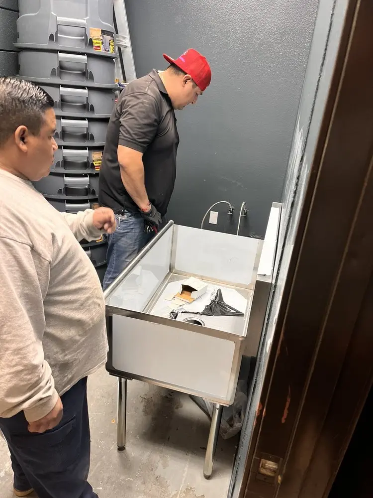 Commercial plumbing and sink installation in Brinckerhoff